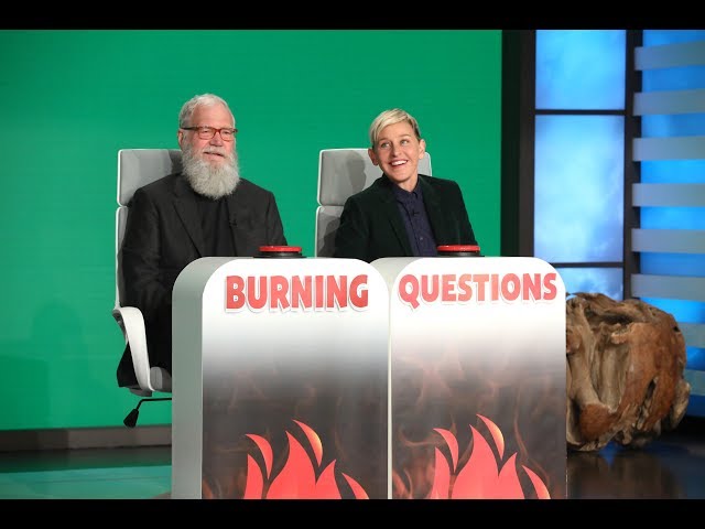 David Letterman Answers Ellen’s 'Burning Questions' - EXTENDED