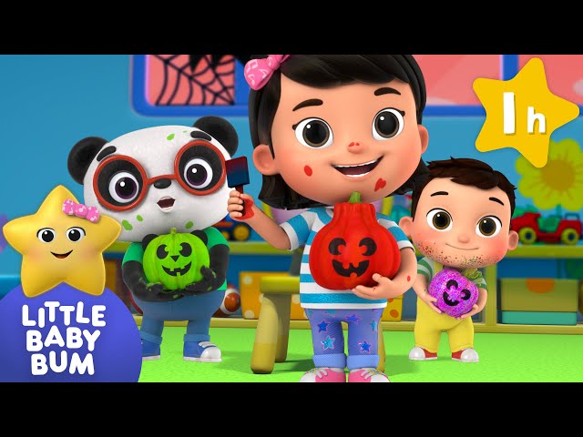 Painting Pumpkins & Celebrating Halloween! ⭐ LittleBabyBum Nursery Rhymes - One Hour of Baby Songs