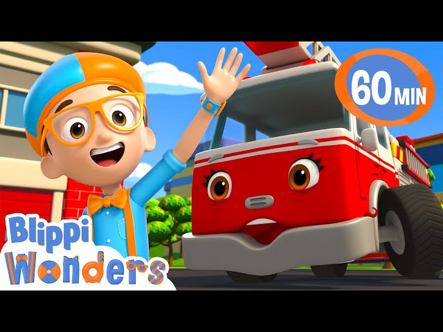 Blippi meets Frankie the Firetruck | NEW ! | Blippi Wonders Educational Videos for Kids