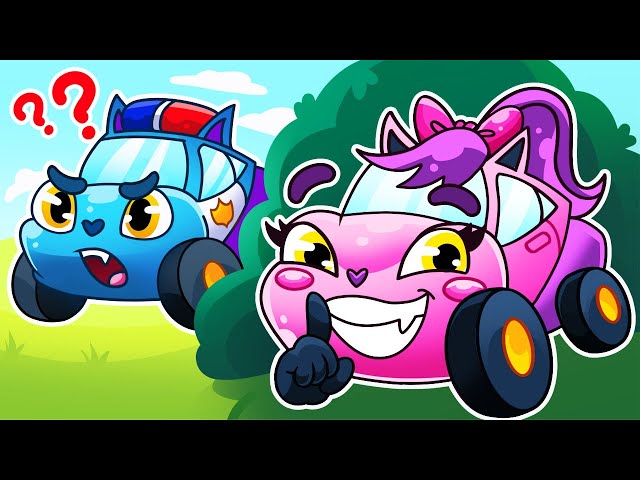 Five Little Cars Play HIDE and SEEK 🚗 Where is My Friend? 🚙 Funny Kids Songs