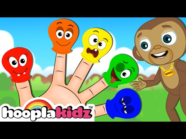 Finger Family Song | Colorful Balloon + More Fun Baby Songs By HooplaKidz