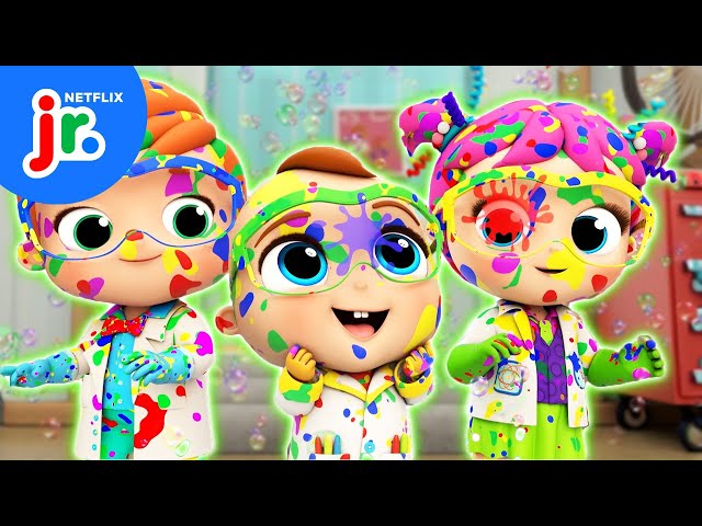 Colorful Bubble Party Song 🫧 Little Angel | Netflix Jr