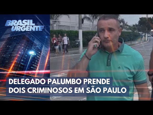 Delegado Palumbo prende dois assaltantes em SP | Brasil Urgente