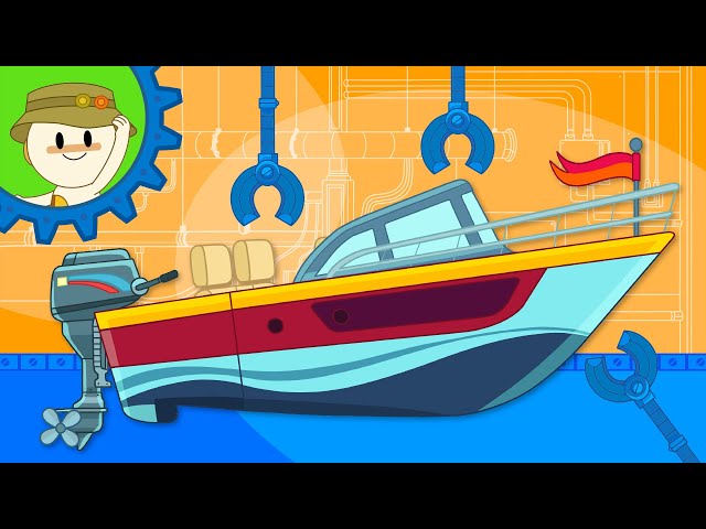 Let's Make a Motor Boat | Finley’s Factory | Cartoon For Children