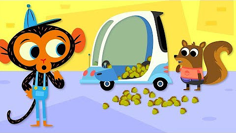 Animal Cartoons for Kids from Super Simple! - Mr. Monkey, Monkey Mechanic, Treetop Family and Finny the Shark!