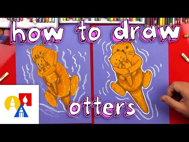 How To Draw Mom & Baby Otter