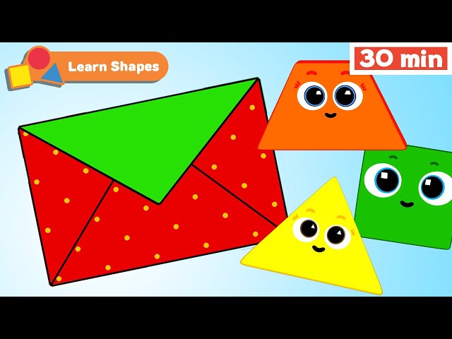 Shapes School | Educational videos for Babies | Learn Shapes for kids | Envelope | First University