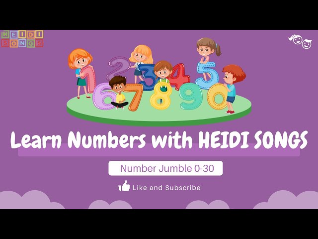 Learn Numbers with HeidiSongs' Number Jumble 0-30!
