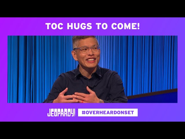 ToC Hugs | Overheard on Set | JEOPARDY!
