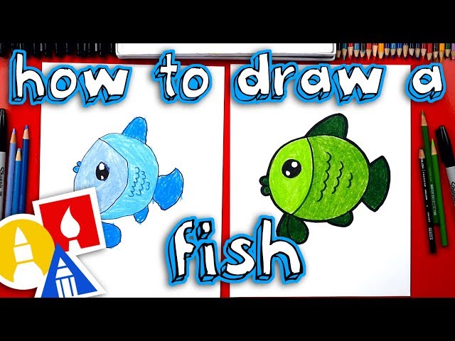 How To Draw A Cartoon Fish (for young artists)