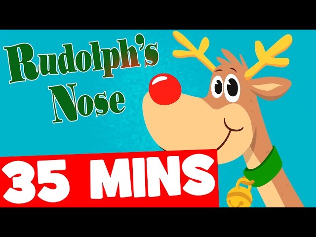 Rudolph's Nose and More | 35mins Christmas Songs Collection for Kids