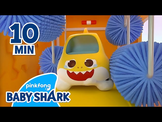Tickle, Tickle! Baby Shark's Car Wash and Best Toy Car Songs | +Compilation | Baby Shark Official