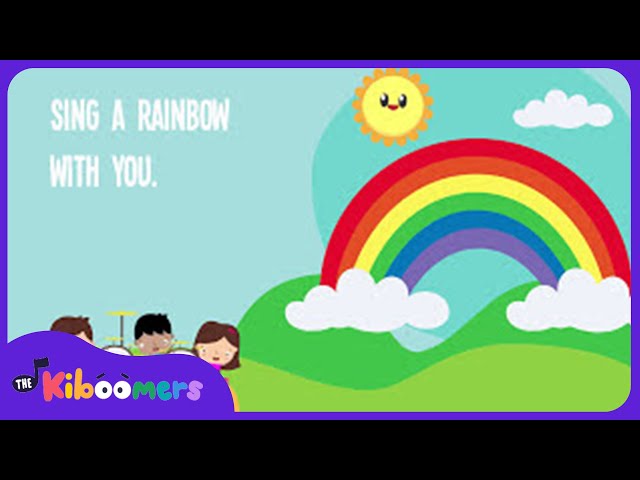 I Can Sing a Rainbow Lyric Video - The Kiboomers Preschool Songs & Nursery Rhymes