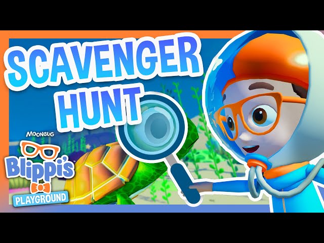 Blippi's Sea Scavenger Hunt | Blippi Plays Roblox! | Educational Gaming Videos