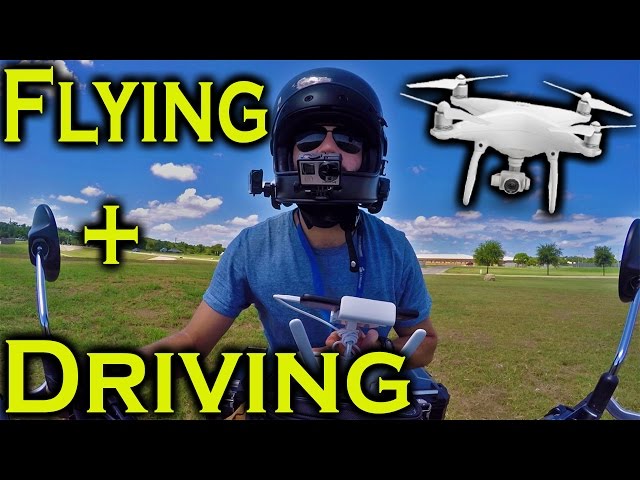 Flying a Drone and Driving Motorcycle at the same time [ Tutorial ]
