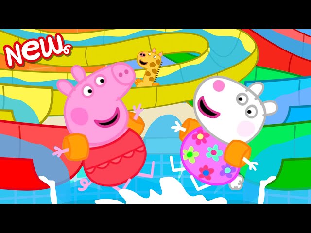 Peppa Pig Tales 🐷 Peppa Pig's Colourful Water Park Slide Race 🐷 Peppa Pig Episodes