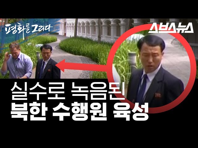 실수로 녹음된 북한 수행원 육성