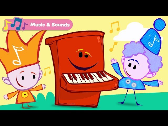Learn Kids Musical Instruments with The Notekins | Early Learning Videos with Piano Music for Babies
