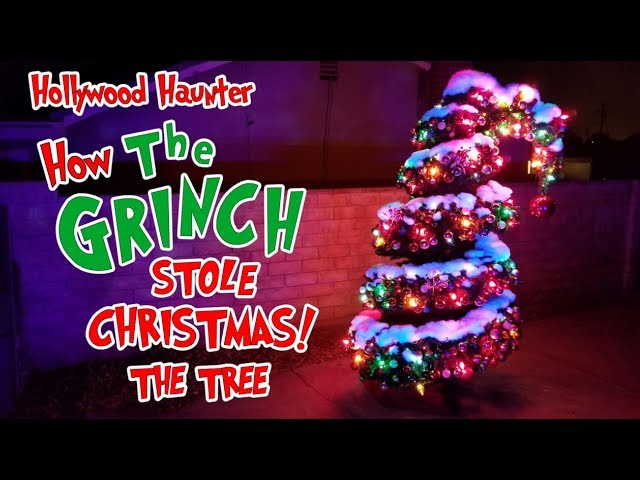 DIY Christmas Themed Tree 🎄 The Grinch Christmas Tree Idea - Whoville tree