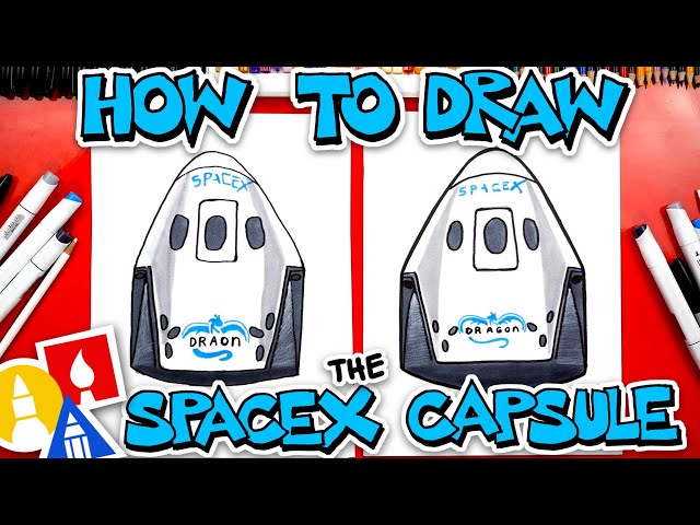 How To Draw The SpaceX Crew Dragon Capsule