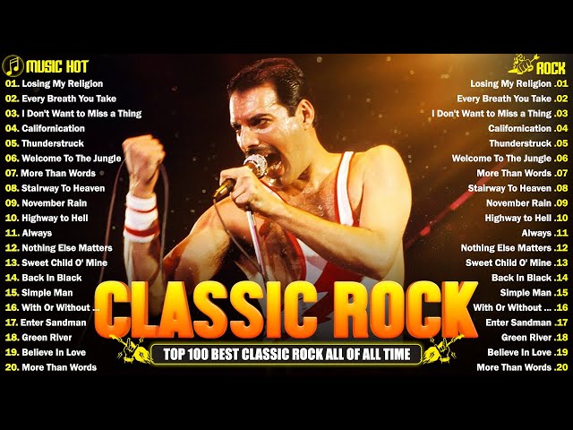 Queen, Pink Floyd, The Who, CCR, AC/DC, The Police, Aerosmith 🔥🔥 Power Ballads | Classic Rock Songs