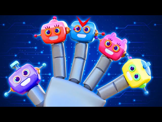 Daddy Finger Song With Robots + Finger Family Song by All Babies Channel