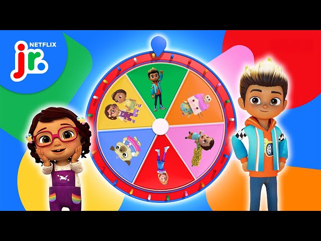 Mystery Wheel of Teamwork! 🤜🤛 CoComelon Lane, Hot Wheels Let's Race, & More! | Netflix Jr