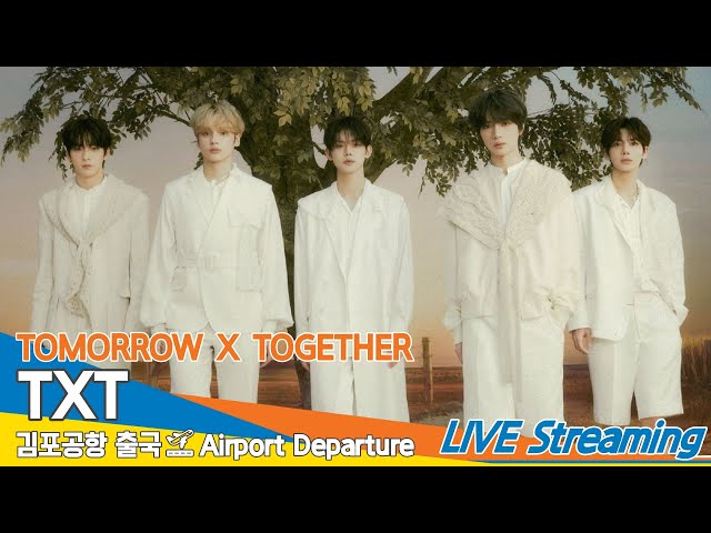 [LIVE] 투모로우바이투게더, 김포국제공항 출국✈️'TOMORROW X TOGETHER, TXT' Airport Departure 2024.7.2 Newsen