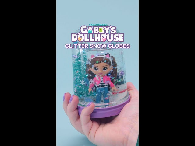 Gabby's Dollhouse Glitter Snow Globe DIY | Netflix Jr #shorts