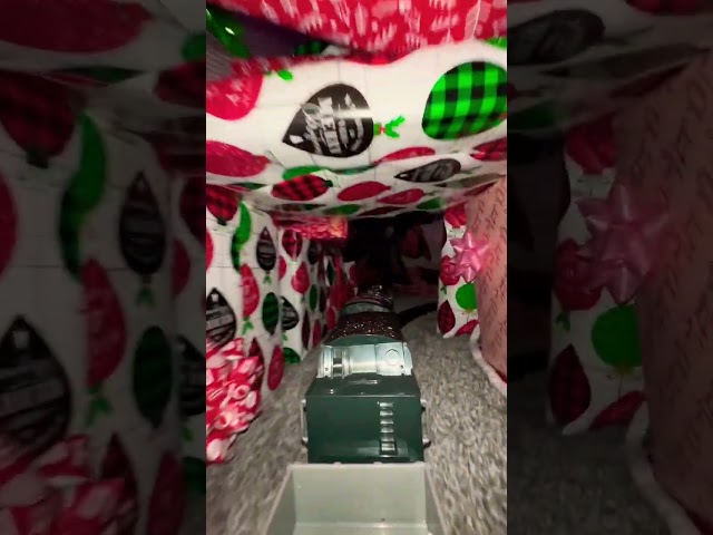 Epic Christmas Train Gift Tunnel Around the Tree