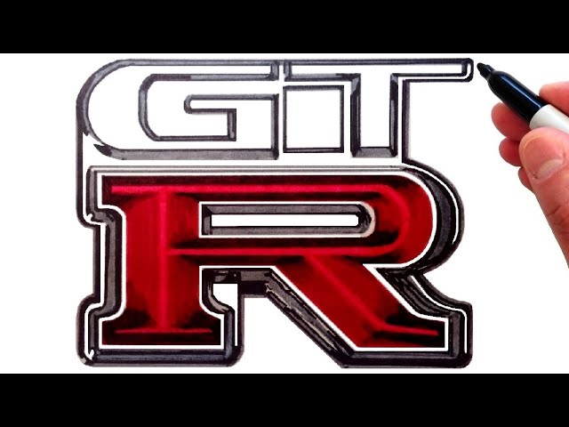 How to Draw the Nissan GTR Logo