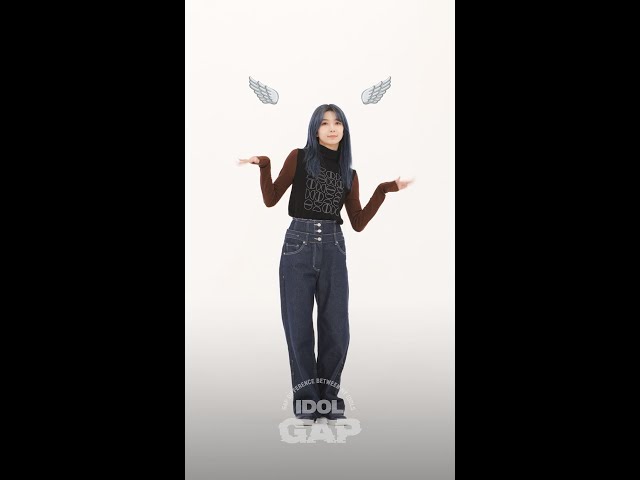 판다미🖤🤍 Dreamcatcher 다미 본업 갭차이 l #아이돌GAP l #주간아이돌 l #shorts