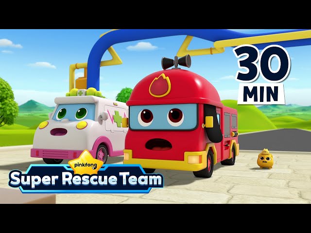 [Best] Fire Truck's Moments 🚒 | Ready, The Fire Truck's Day + More | Pinkfong Super Rescue Team