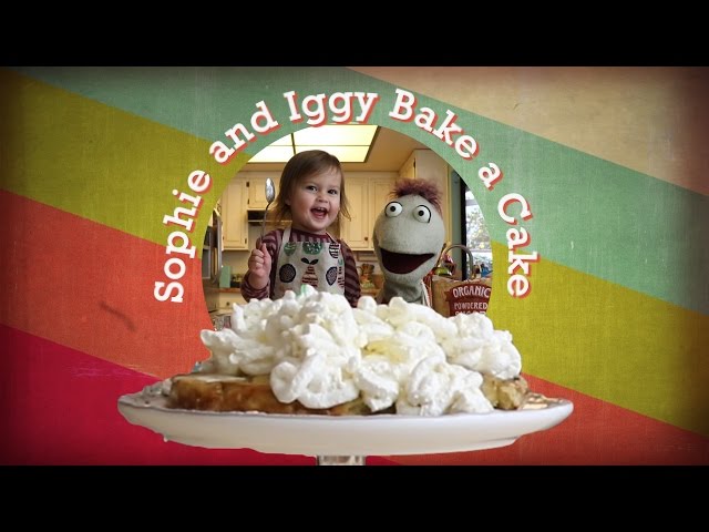 2-Year-Old Bakes a Cake