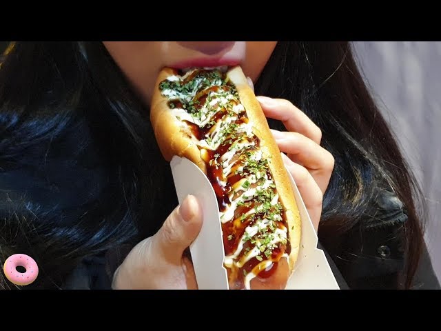 Beef Bulgogi Hotdog : Korean Barbequed beef hotdog - Korean street food