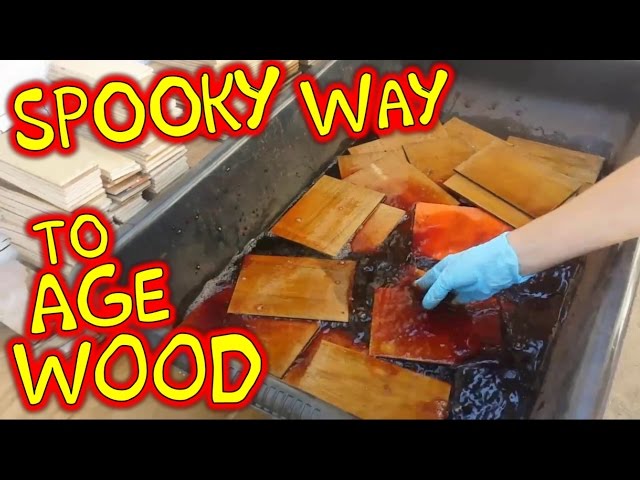 MAKE A HAUNTED HOUSE! Easy Aging Wood Technique - Halloween Facade Shingles [Pt.7]