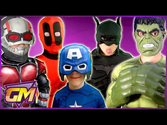 Super Hero Pranks: Batman V Deadpool V Captain America V Hulk V Ant Man