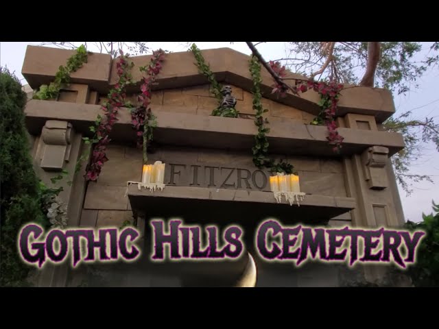 Make A Haunted House - Gothic Hills Cemetery Walkthrough Tour - DIY Halloween Prop Ideas
