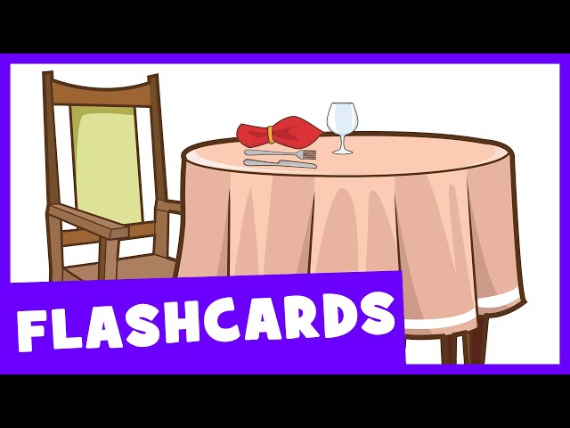 Learn Dining Room Vocabulary | Talking Flashcards