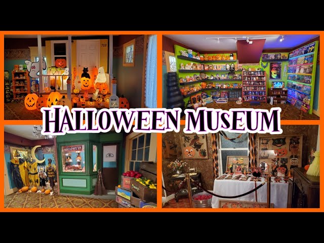 We made a Pop-up Halloween Museum - Vintage Collection Exhibit at the Winchester Mystery House