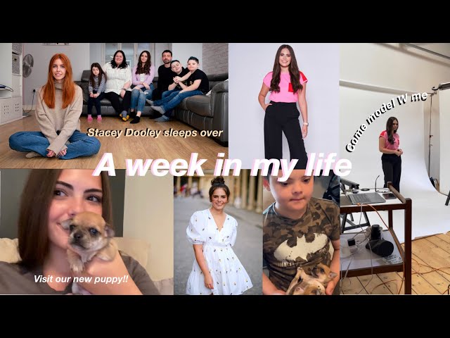 A week in my life!! modelling, Stacey Dooley Sleeps over!
