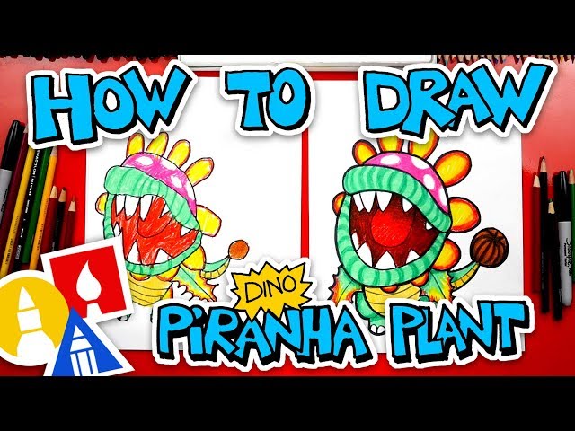 How To Draw A Dino Piranha Plant From Mario