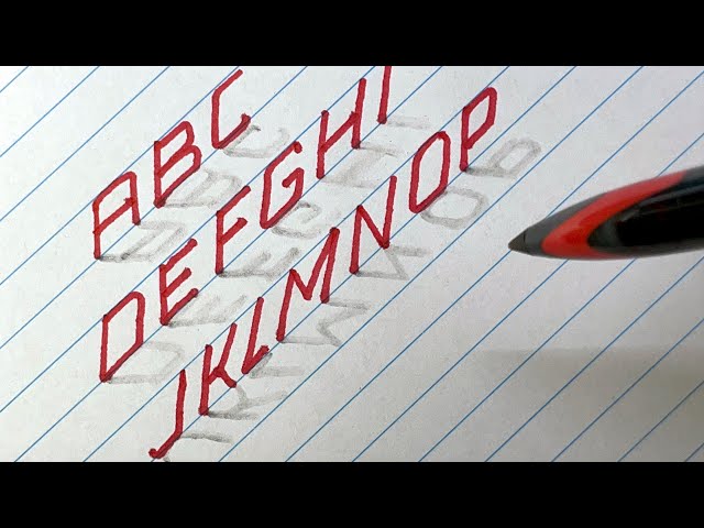 Learn How To Draw 3d Alphabet Letters A To Z