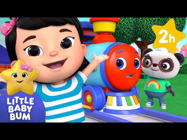 Wheels on the Train Go Round | Little Baby Bum Nursery Rhymes - Two Hour Baby Song Mix