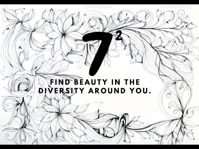 Find beauty in the diversity around you | #Solvethis #subliminalmessages #f40