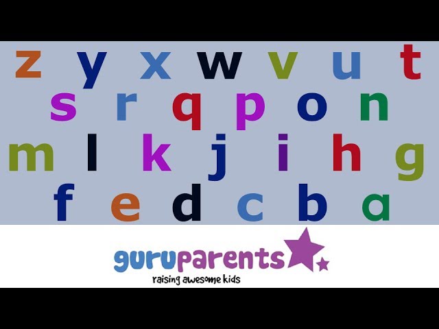 Learn how to say the alphabet backwards -- teach kids their ZYX!