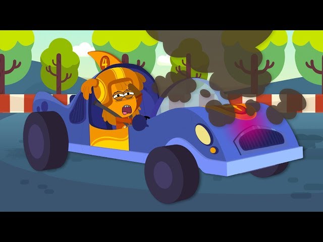 Engine Trouble Rumbles | Pit Stop | Car Racing Cartoon