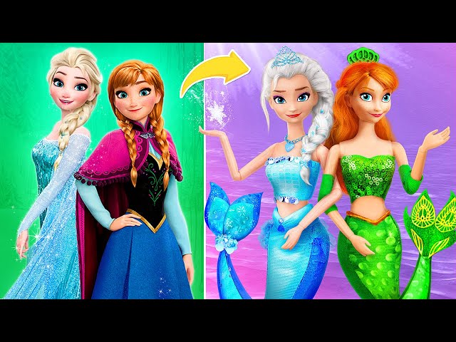 Elsa and Anna in Underwater World / 30 Frozen DIYs