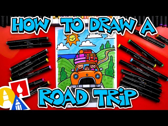 How To Draw A Family Road Trip