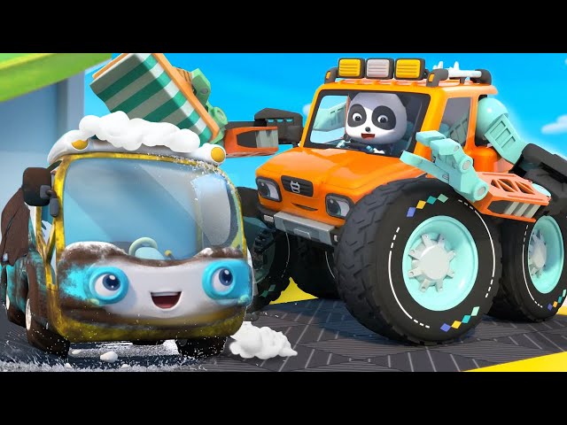 Stinky Monster Truck | Monster Truck | Car Cartoon | Kids Songs | BabyBus